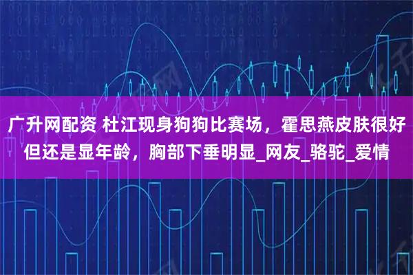 广升网配资 杜江现身狗狗比赛场，霍思燕皮肤很好但还是显年龄，胸部下垂明显_网友_骆驼_爱情